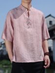 xlts10227 tang suit pink front mandarin collar.jpg