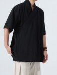 xlts10229 tang suit black front cross colla.jpg