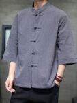 xlts10230 tang suit blue front frog button.jpg