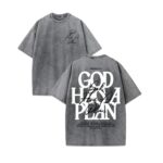 God Has a Plan Vintage Washed T Shirt 230gsm Heavyweight Double Sided Christian Graphic Tee.jpg