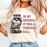Vintage Feral Baseball Mom Raccoon Tee Game Day Chaos Graphic Shirt.png