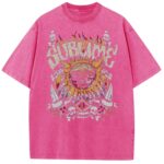 Sun Pattern Acid Washed T Shirt Oversized Unisex Vintage Graphic Tee.jpg