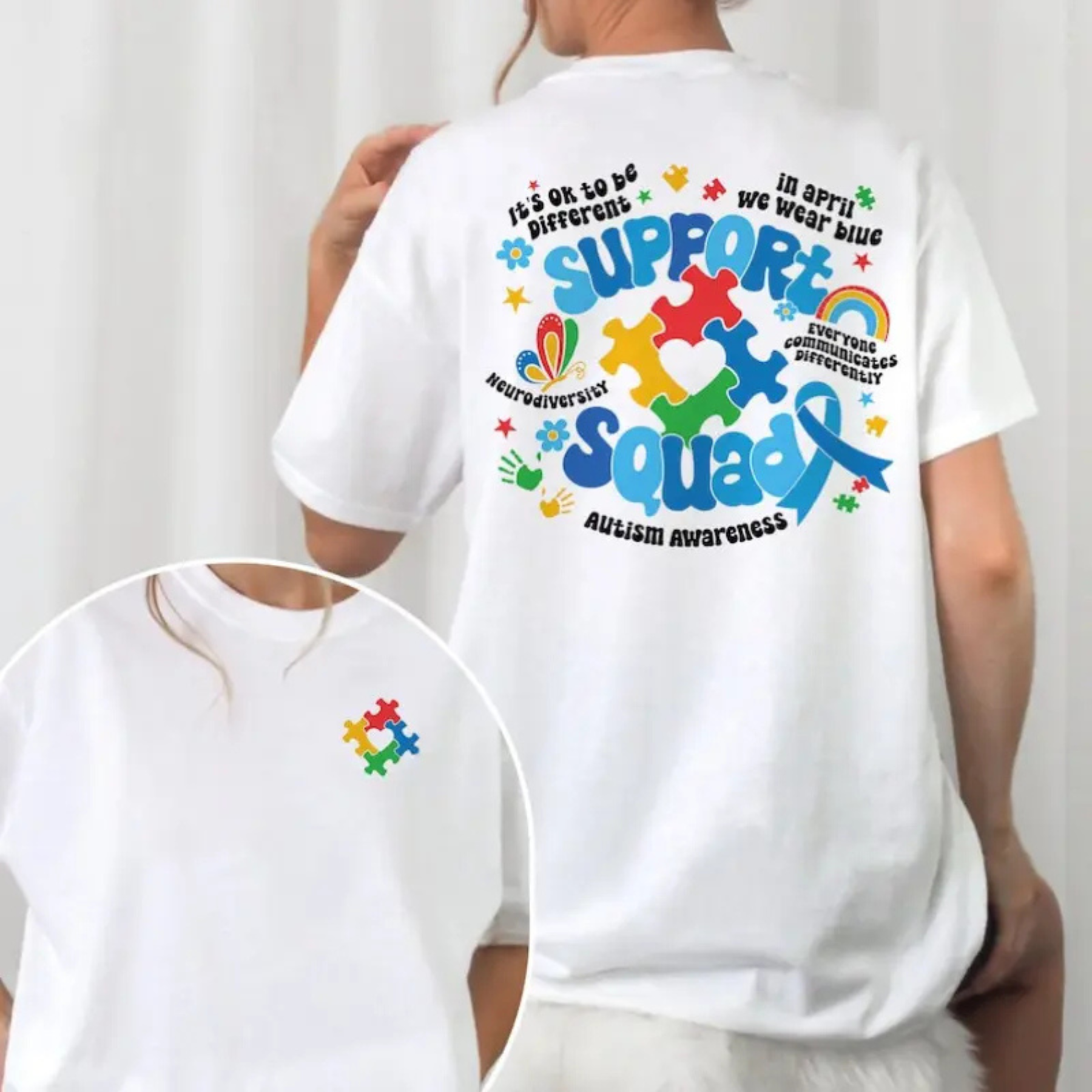 Matching Family Autism Support Squad Tee Colorful Neurodiversity Graphic Shirt.png
