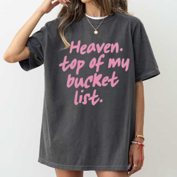 Minimalist Heaven Bucket List Comfort Colors Tee Aesthetic Christian Graphic Shirt.png