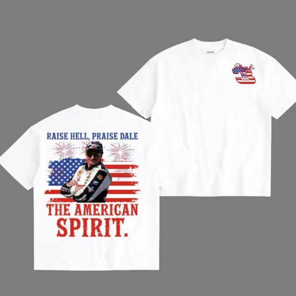 Raise Hell Praise Racing T Shirt Retro American Motorsport Spirit Graphic Tee Unisex Cotton Shirt.jpg