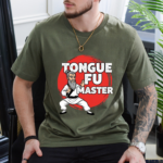 Tongue Fu Master Funny Office T Shirt.png