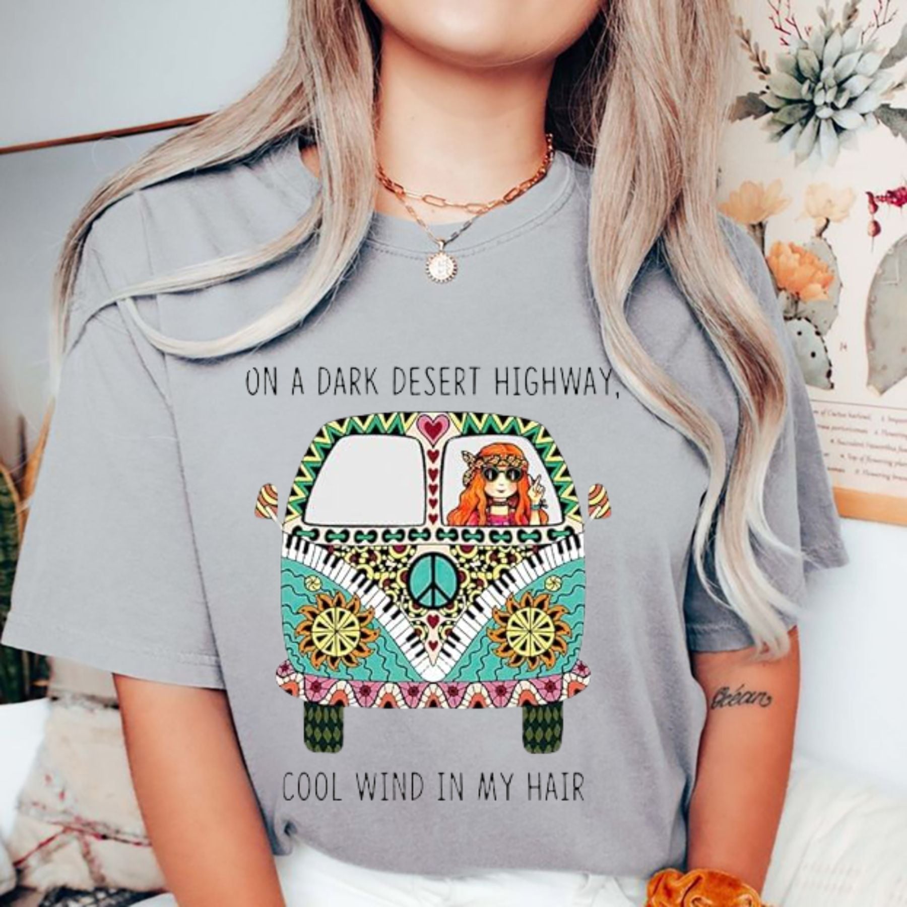 Vibrant Bohemian Graphic T Shirt Retro Boho Chic Artistic Tee Premium 100 Cotton Colorful Mandala Top Made in USA.jpg